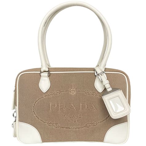 prada two way shoulder bag jaquard logo beige|Prada Logo Jacquard 2.